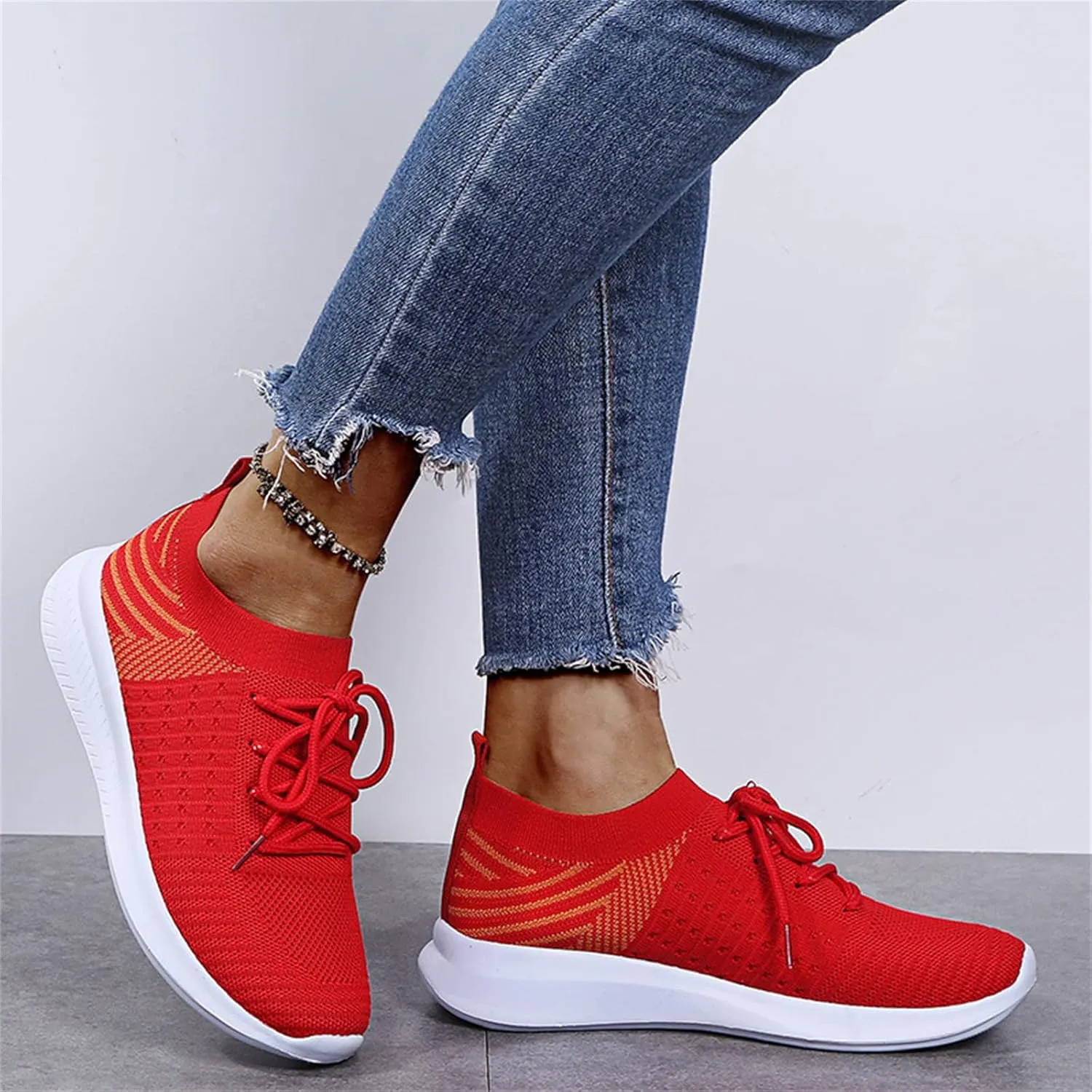 Ladmiple Womens Tennis Shoes Lightweight Walking Shoes Slip On Breathable Athletic Sneakers for Running Gym Workout