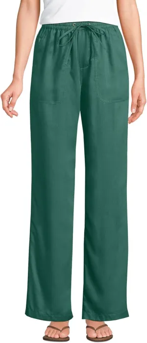 Lands' End Women's Recover High Rise Wide Leg Jeans