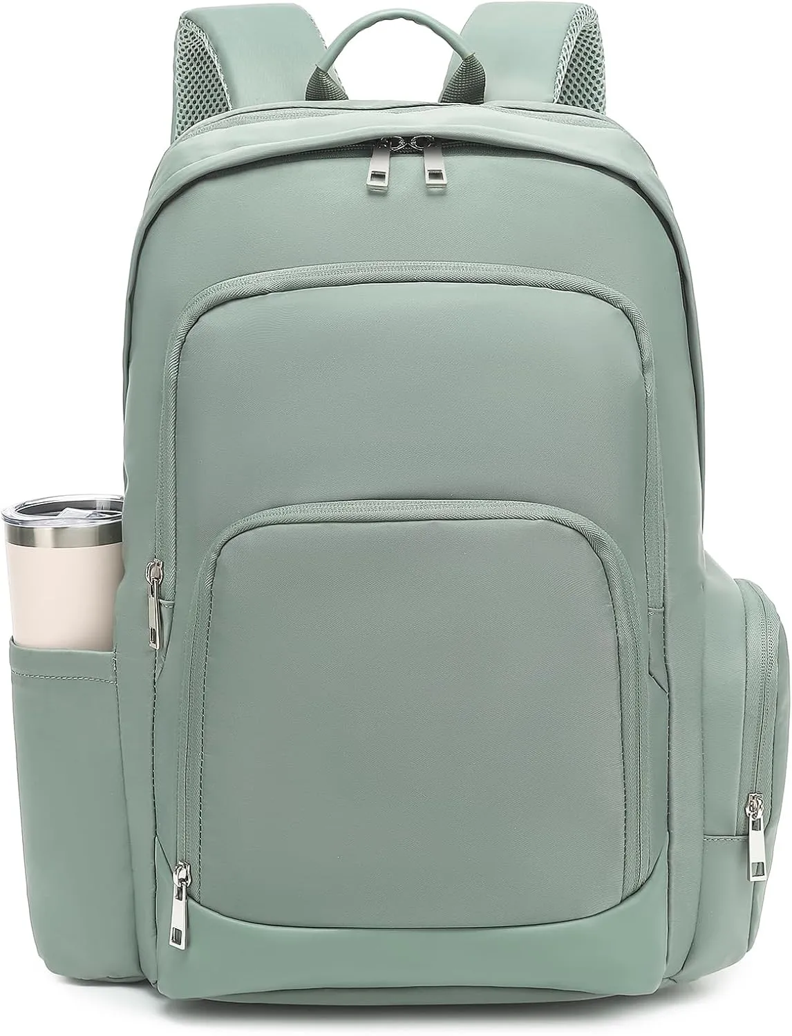 Large Travel Laptop Backpack, Carry on Backpack, 17.3 Inch Durable Business Work Sport Laptop Backpack with USB Port, Water Resistant Rucksack Book Bag Gifts for Men Women, Green