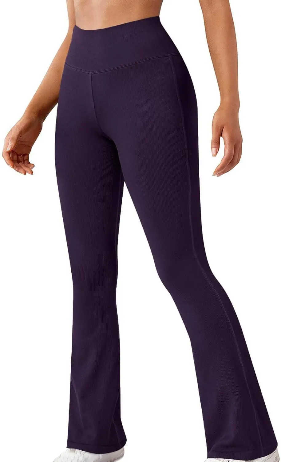LAWOR Women's Bootcut Yoga Pants High Waist Stretch Flare Leg Leggings Tummy Control Bootleg Workout Pants Active Pants