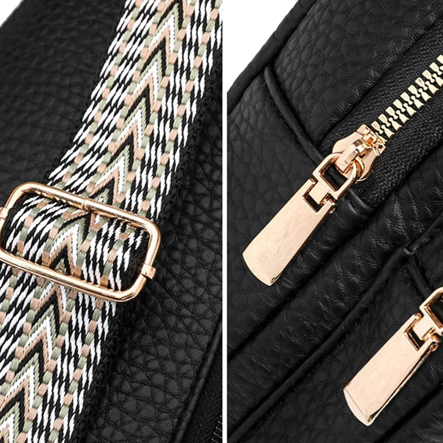 Leather Crossbody Bags for Women 2024 New Leather Fanny Packs for Women,trendy Backpack Chest Bag with Adjustable Strap,cross Body Bag for Travel Hiking Sports Outdoor
