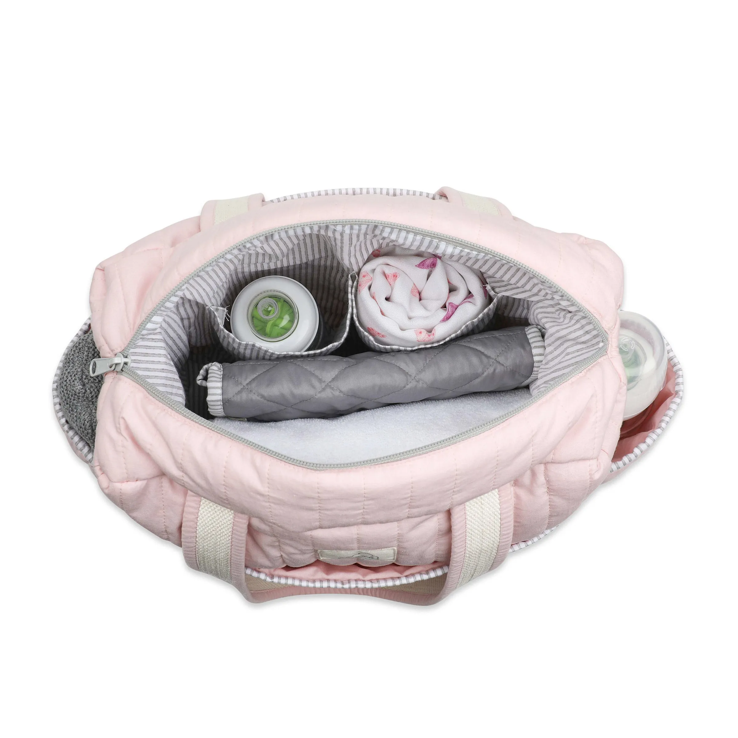 Masilo Organic Cotton Changing Bag  Blush