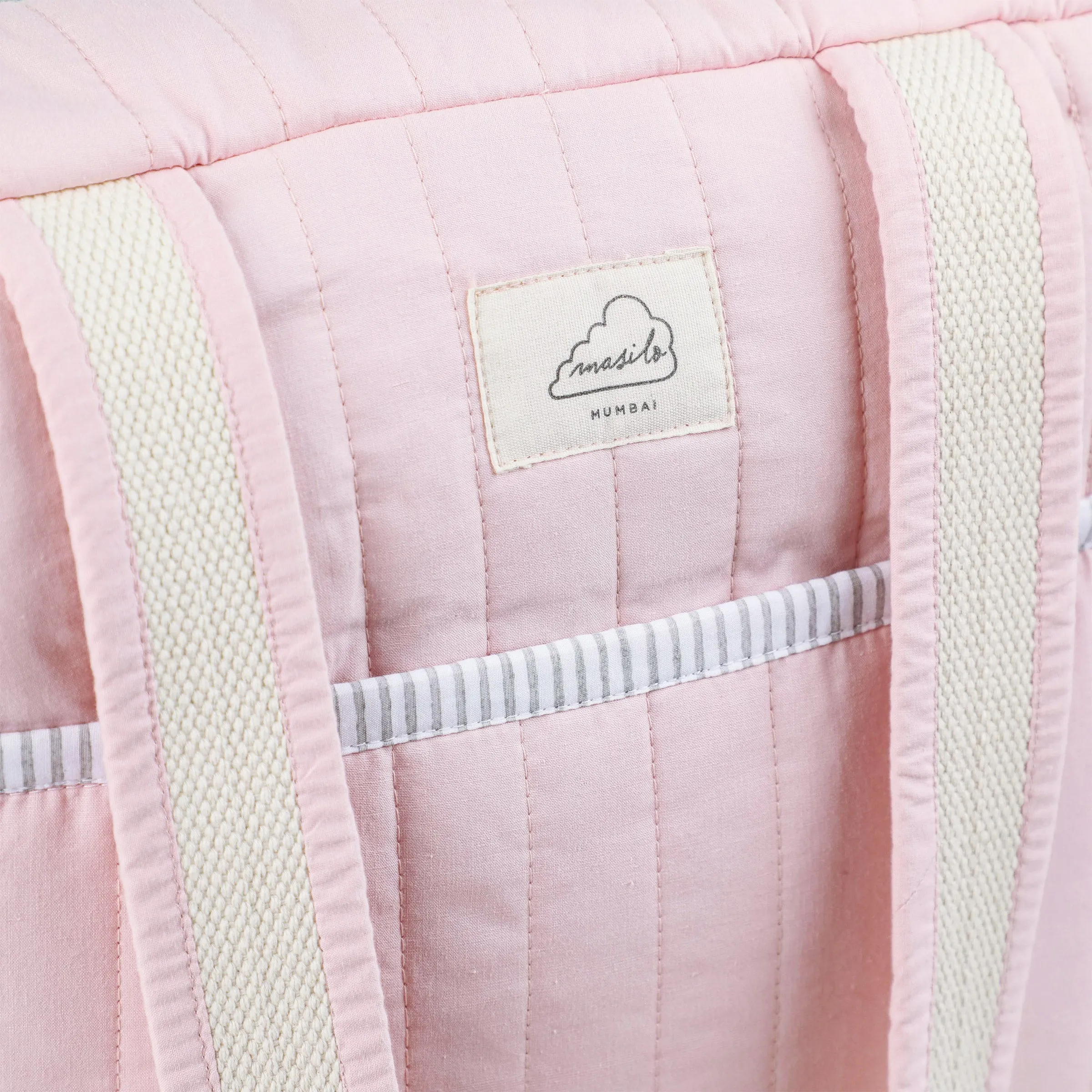 Masilo Organic Cotton Changing Bag  Blush