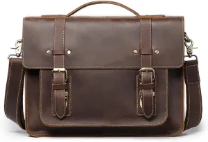 Men Briefcase Business Messenger Bags Male Vintage Shoulder Bag Men's Large Laptop Travel Bags