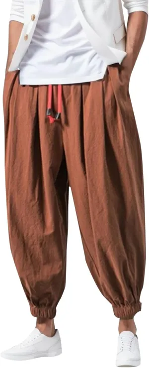 Men Cargo Combat Work Pant Workout Running Gym Jogger Vintage Comfort Sweatpant Cuffed Lounge Pants
