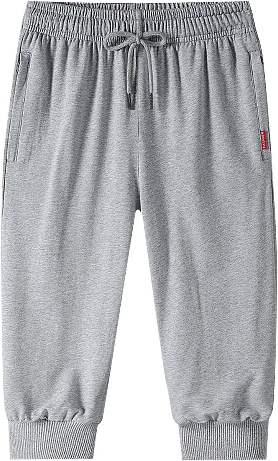 Men Cargo Combat Work Pants Casual Linen Stretchy Linen Pant Cuffed Hem Sweatpant Joggers Loose Fitness