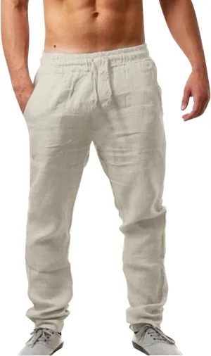 Men Lightweight Jogging Pant Chinos Work Joggers Comfort Fit Sport Casual Sweatpants Loungewear Sweat Pants