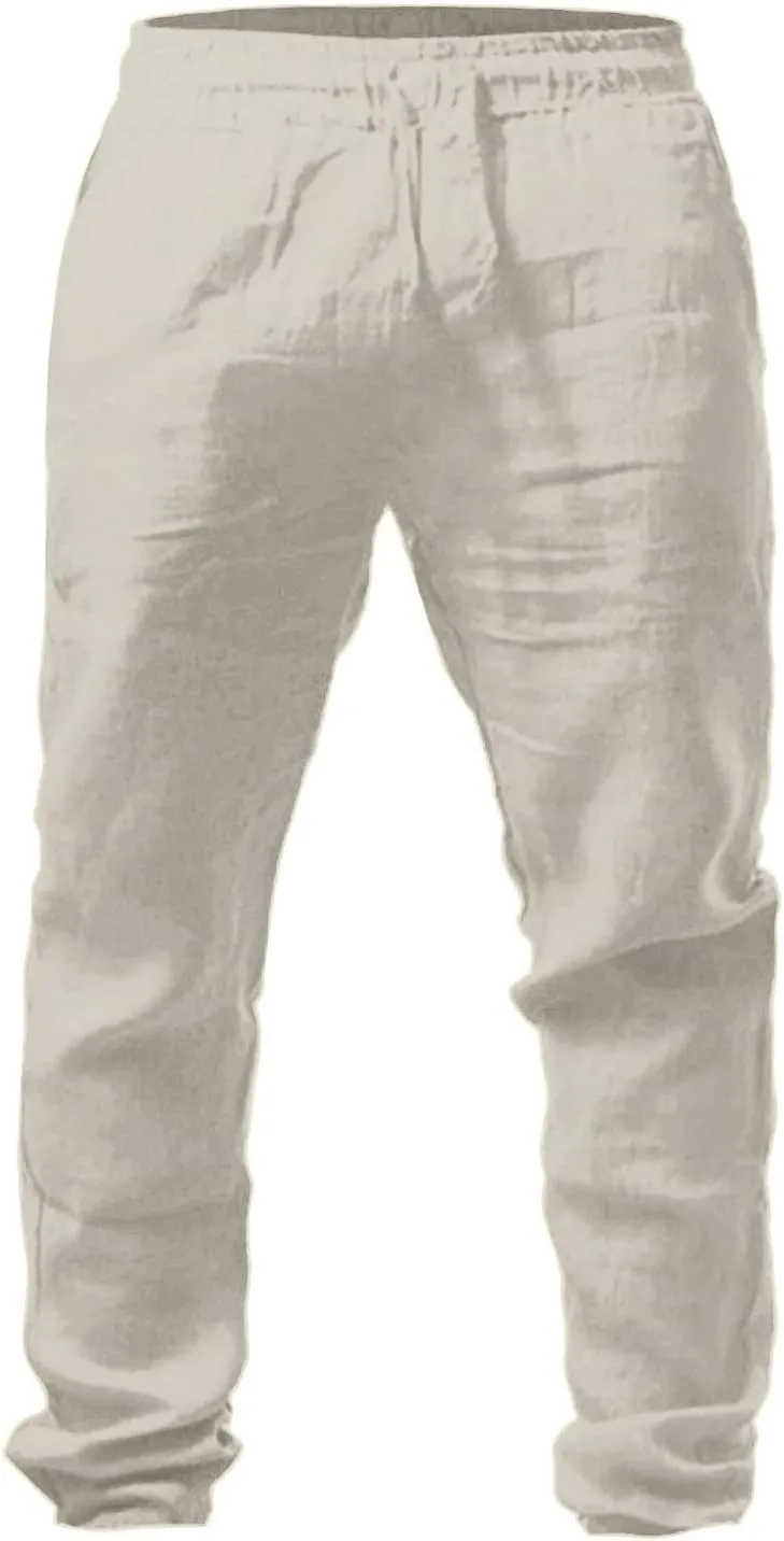 Men Lightweight Jogging Pant Chinos Work Joggers Comfort Fit Sport Casual Sweatpants Loungewear Sweat Pants