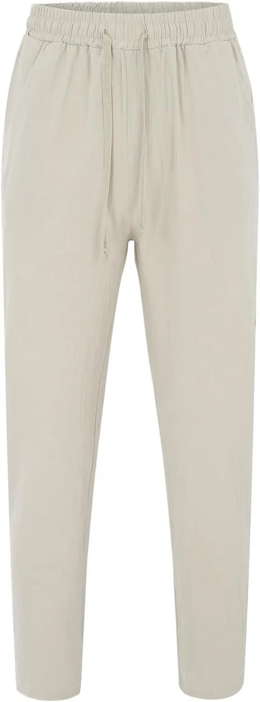 Men Lightweight Jogging Pant Chinos Work Joggers Comfort Fit Sport Casual Sweatpants Loungewear Sweat Pants