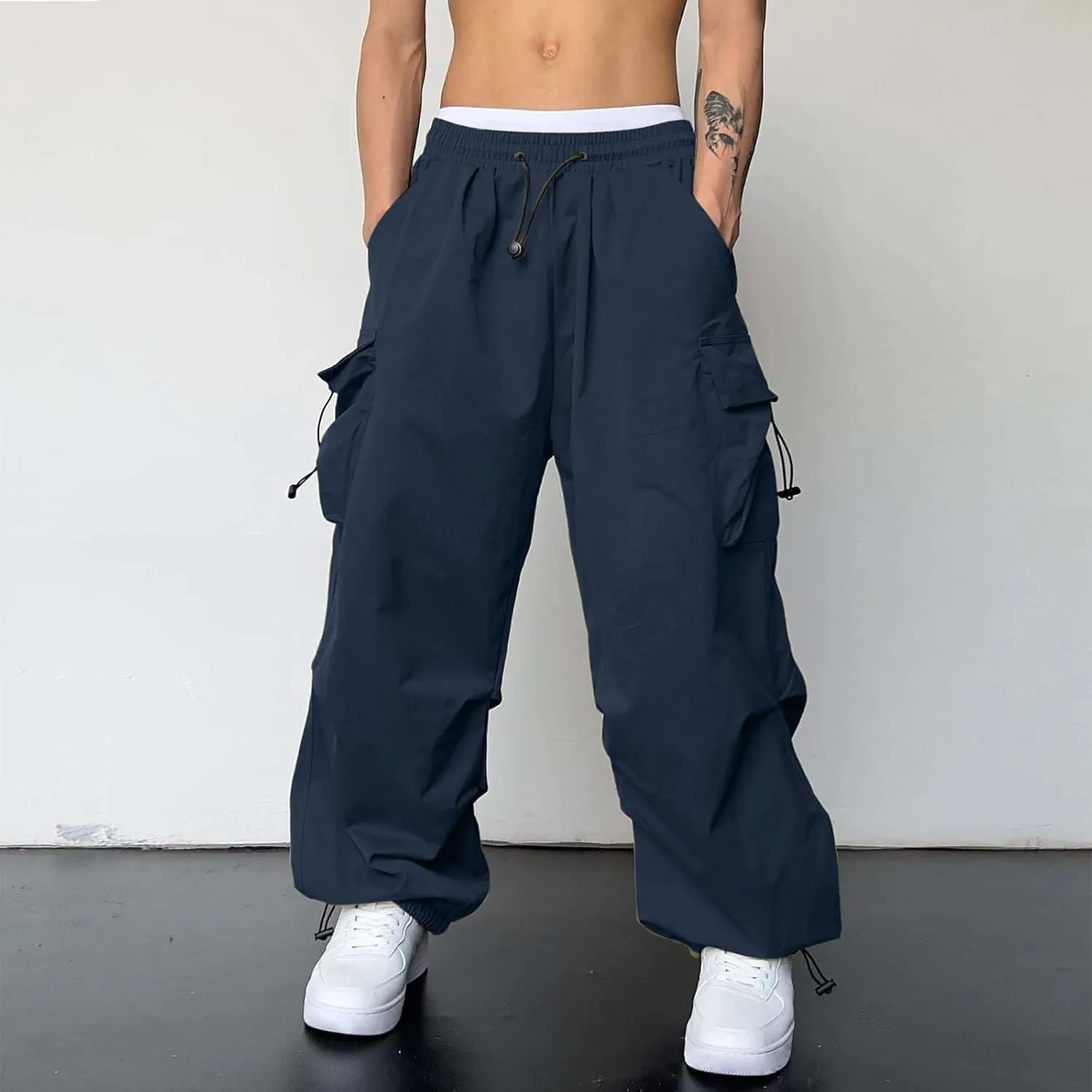 Men Tracksuit Pant Casual Stretchy Jogger Training Sweatpant Straight Leg Elasticated Waist Chino Pant