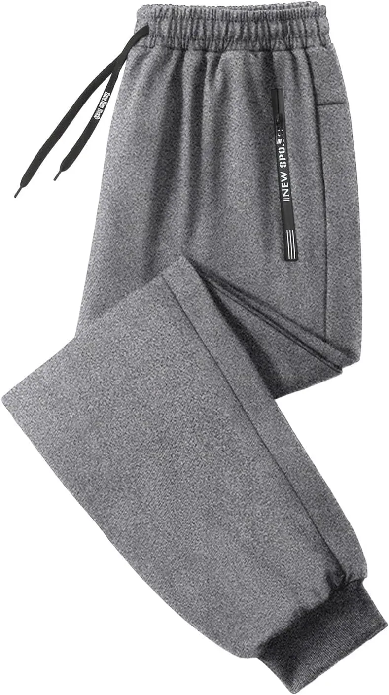 Men Tracksuit Pant Casual Stretchy Jogger Training Sweatpant Straight Leg Elasticated Waist Chino Pant