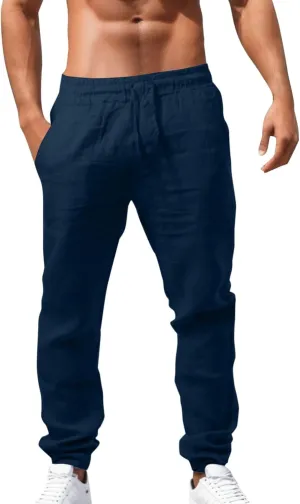 Men's Cargo Combat Work Pant Outdoor Joggers Soft Sweat Pants Straight Leg Pant Track Lounge Pants