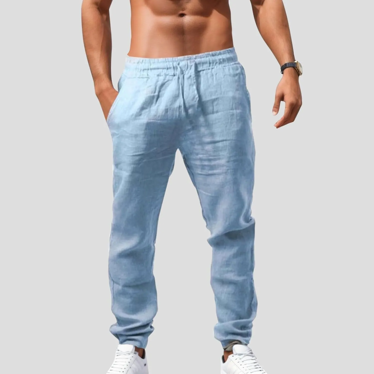 Men's Cargo Combat Work Pant Outdoor Joggers Soft Sweat Pants Straight Leg Pant Track Lounge Pants