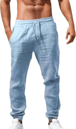 Men's Cargo Combat Work Pant Outdoor Joggers Soft Sweat Pants Straight Leg Pant Track Lounge Pants