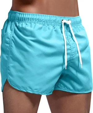 Men's Casual Summer Beach Shorts,Sports Fit Surfing Solid Splicing Swimwear Men's Board Shorts Athletic Shorts for Men