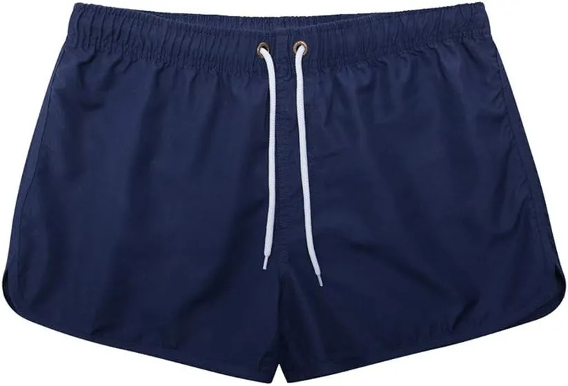 Men's Casual Summer Beach Shorts,Sports Fit Surfing Solid Splicing Swimwear Men's Board Shorts Athletic Shorts for Men