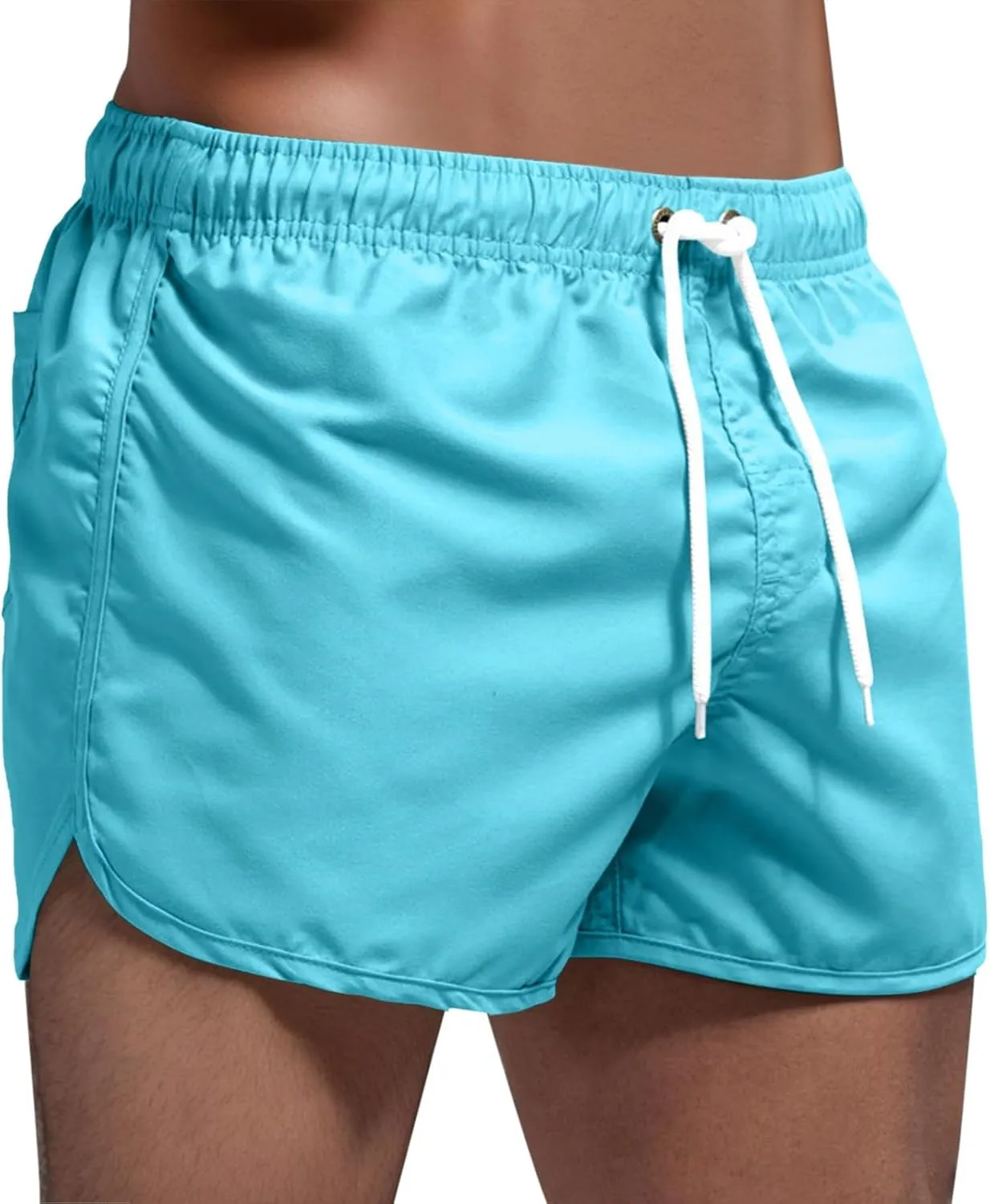Men's Casual Summer Beach Shorts,Sports Fit Surfing Solid Splicing Swimwear Men's Board Shorts Athletic Shorts for Men