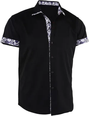 Mens Dress Shirts Short Sleeve Button Down Shirts for Men