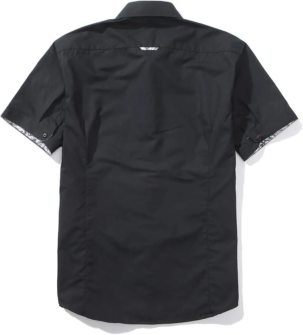 Mens Dress Shirts Short Sleeve Button Down Shirts for Men