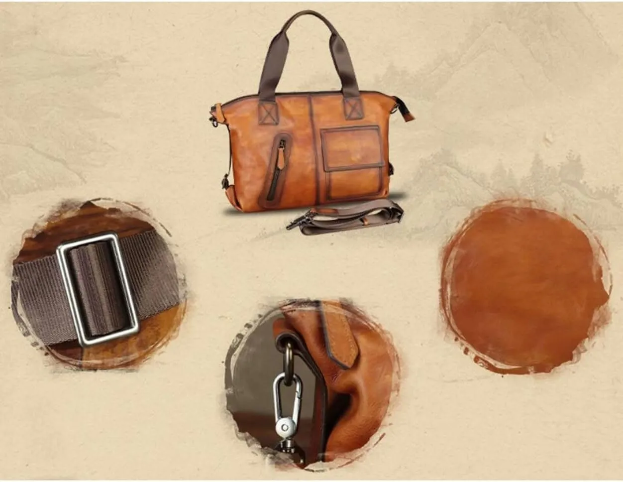 Mens Handbags Briefcases Messenger Shoulder Bags Genuine Leather Travel Bags Crossbody Bags Laptop Bags