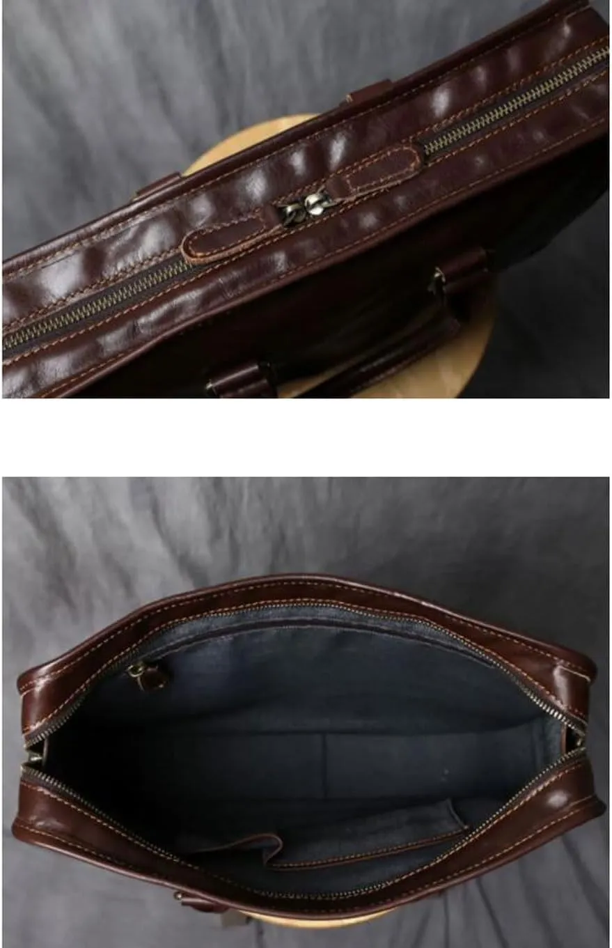Mens Handbags Briefcases Shoulder Bags Genuine Leather Laptop Bags Crossbody Bags Messenger Bags Casual Daypack