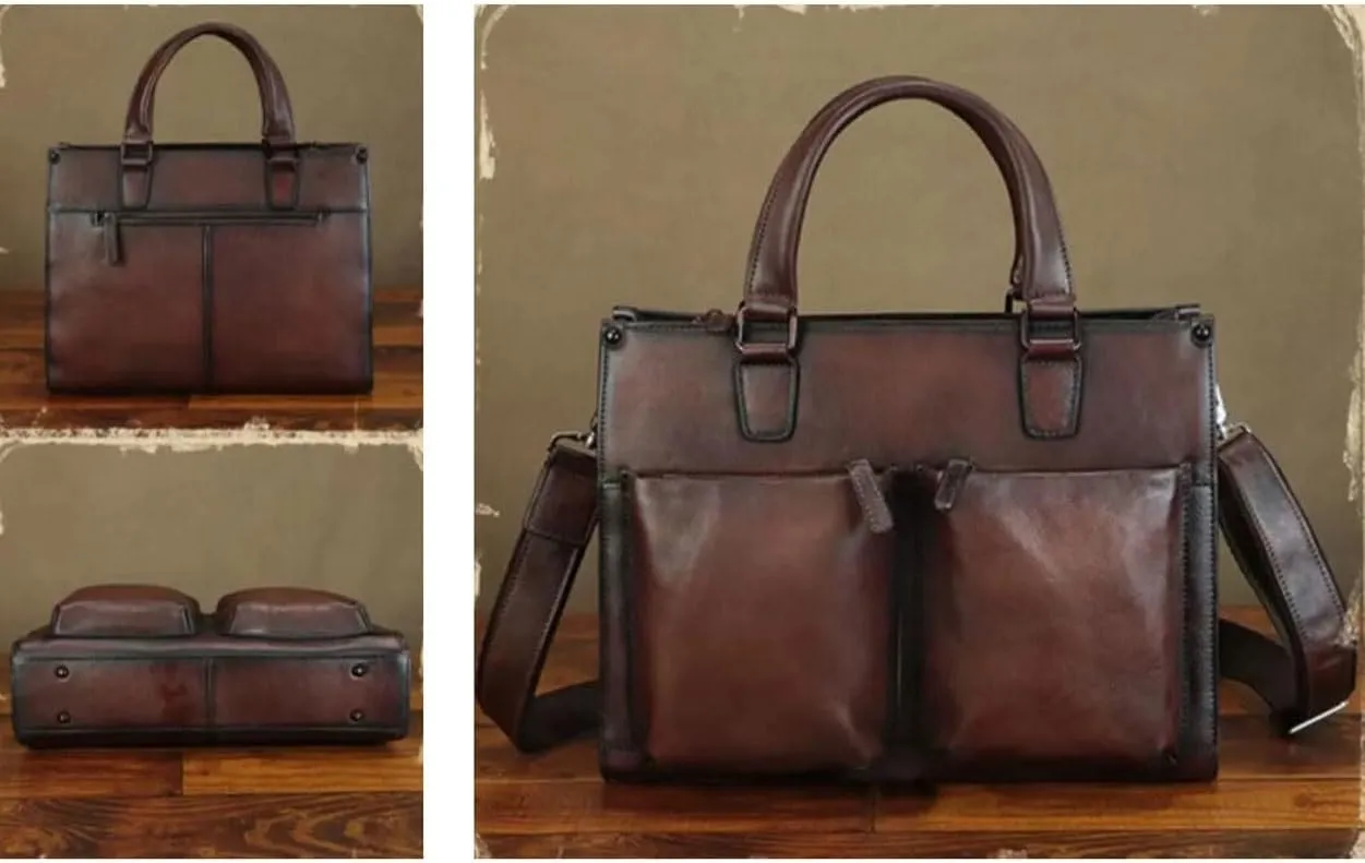 Mens Handbags Messenger Shoulder Bags Genuine Leather Business Briefcases Laptop Bags Crossbody Bags Computer Bags