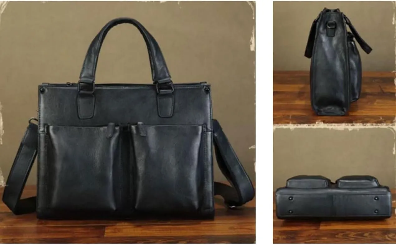Mens Handbags Messenger Shoulder Bags Genuine Leather Business Briefcases Laptop Bags Crossbody Bags Computer Bags