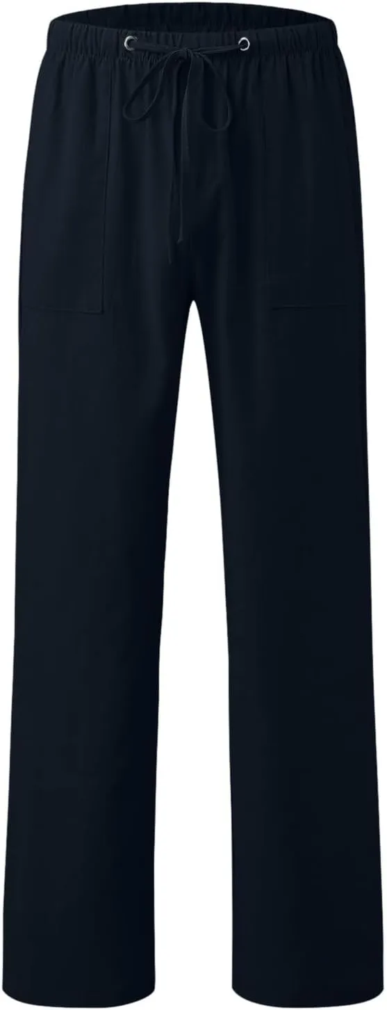 Mens Lightweight Jogging Pant Cargo Combat Work Joggers Loose Sport Casual Sweatpant Elasticated Waist Pants