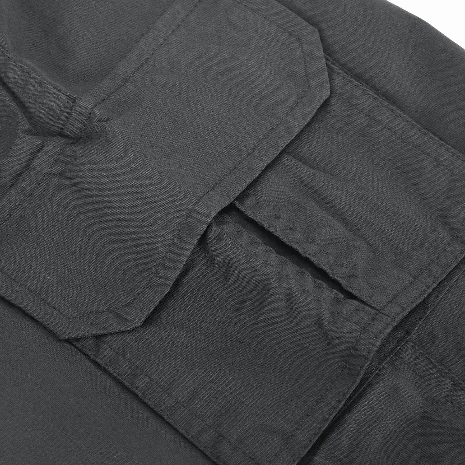 Mens Lightweight Jogging Pant Pockets Combat Work Joggers Baggy Sport Casual Sweatpant Stretch Waistband Pants