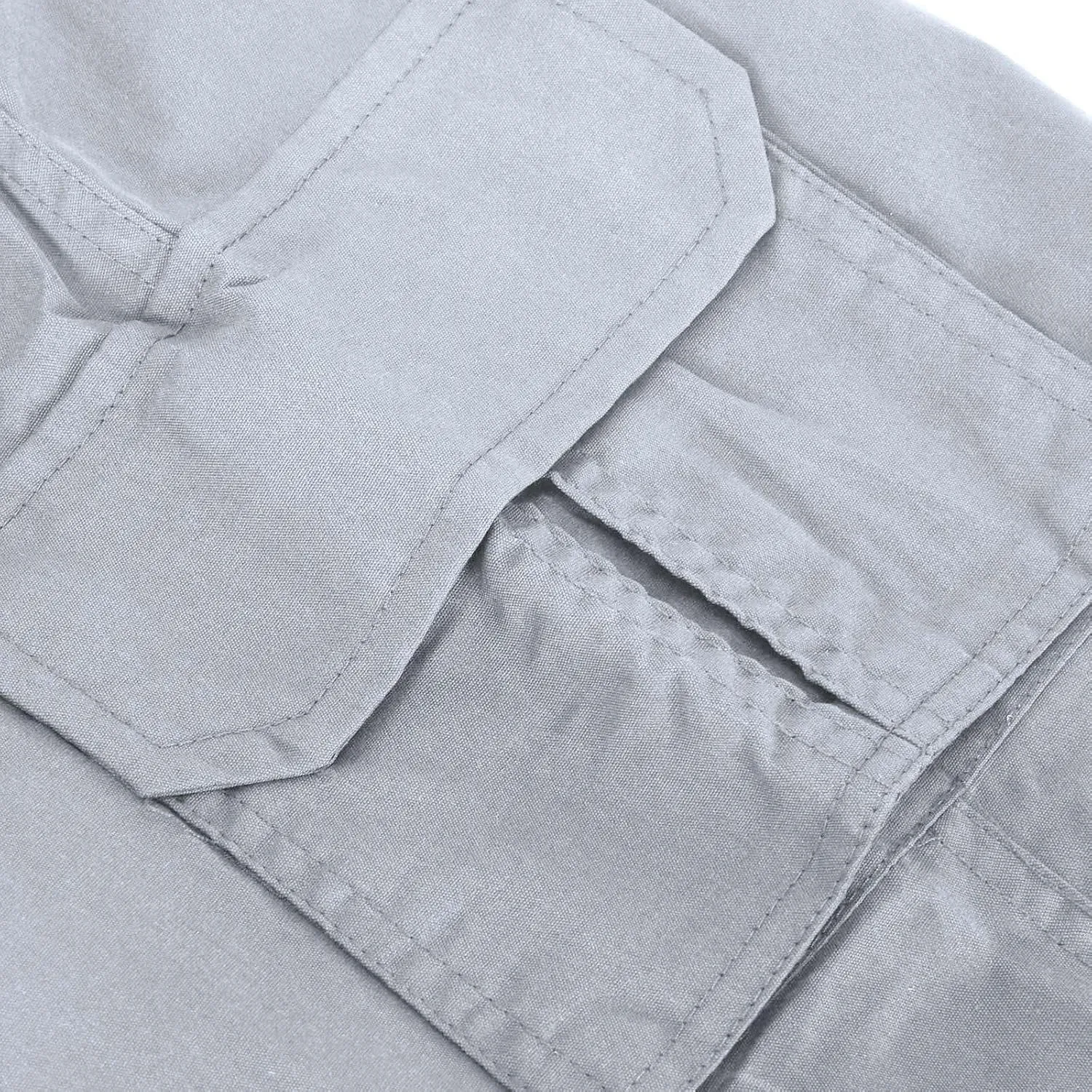 Mens Lightweight Jogging Pant Pockets Combat Work Joggers Baggy Sport Casual Sweatpant Stretch Waistband Pants