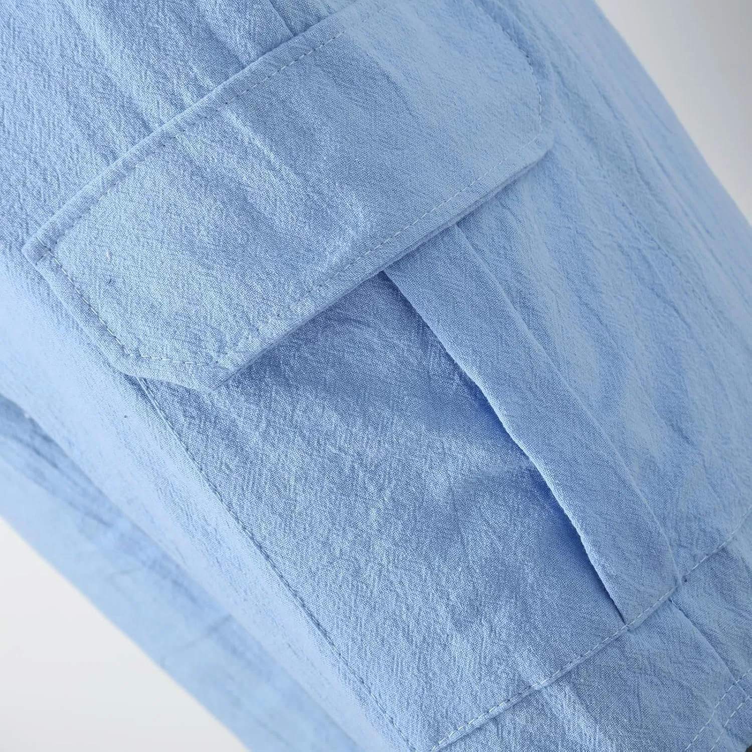 Men's Linen Shorts Summer Breathable Beach Yoga Pants Lightweight Elastic Waist Outdoor Hiking Sweatpants with Pockets