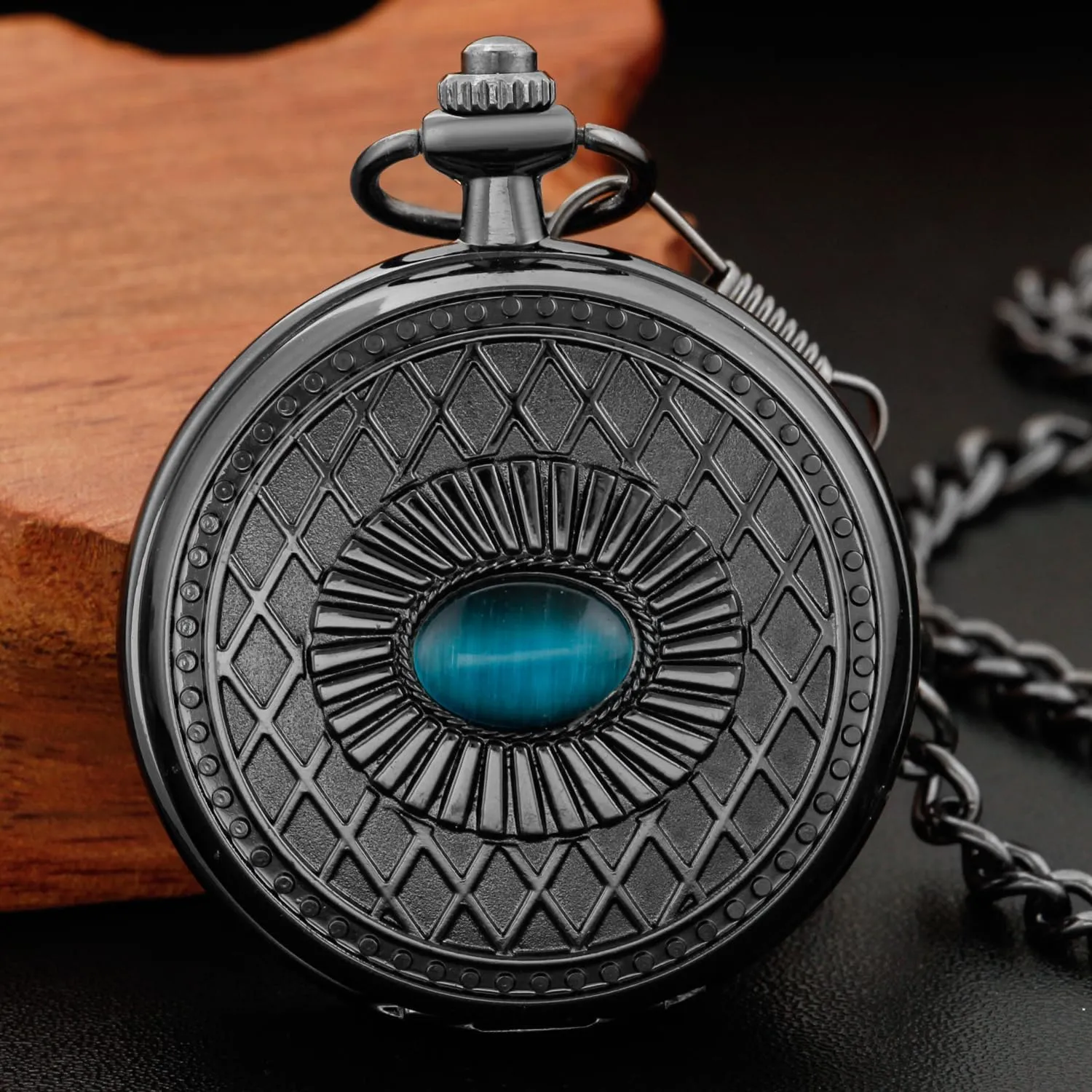 Men's Mechanical Pocket Watch, Roman Numeral Pointer Mechanical Pocket Watches for Men