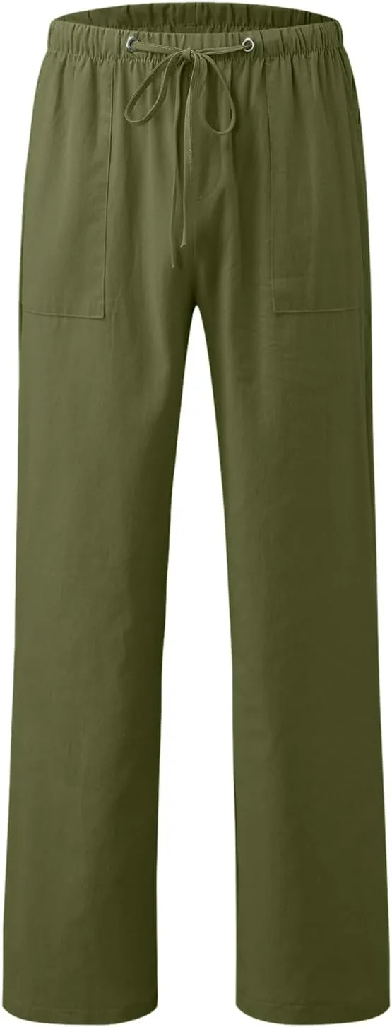 Men's Pant Casual Plus Size Jogger Active Wear Sweatpant Elasticated Stretch Waist Cargo Combat Work Pant