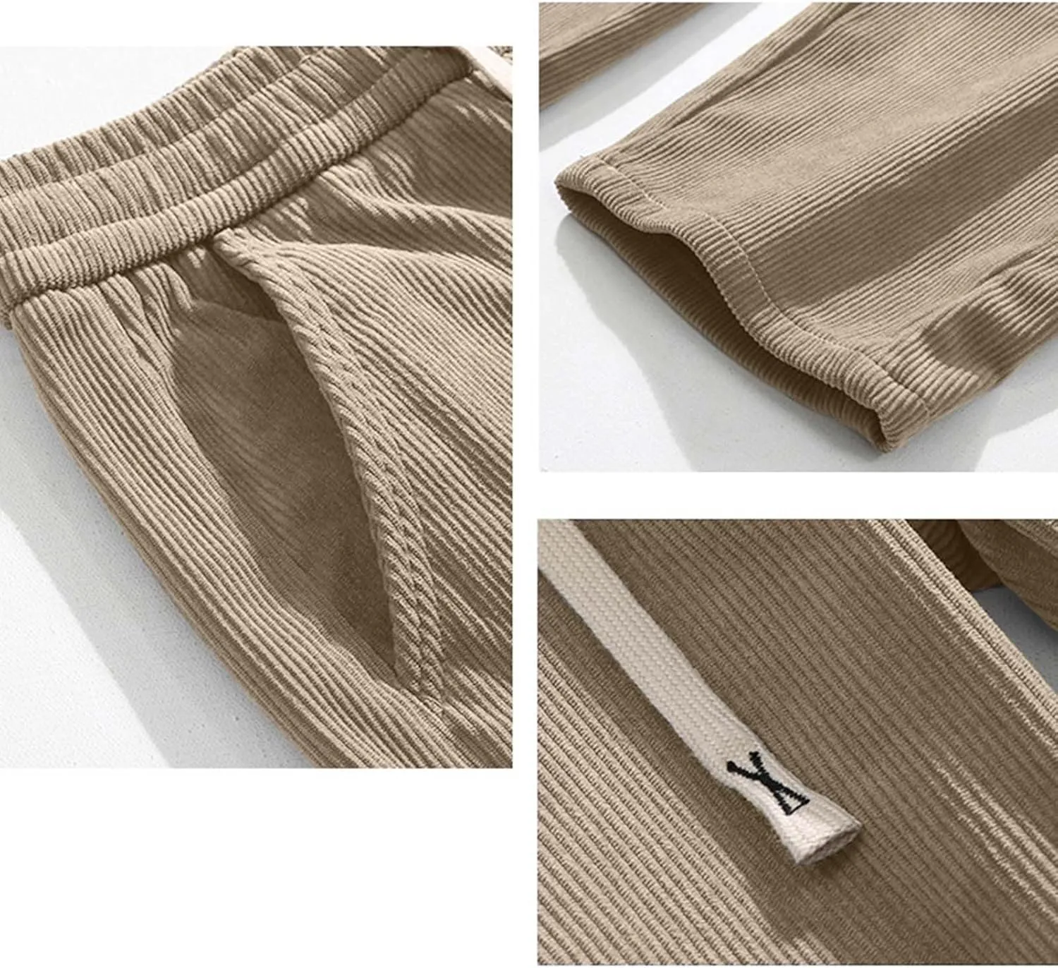 Men's Tracksuit Pant Casual Vintage Joggers Outdoor Sweatpants Zip Pockets Stretch Waist Cargo Combat Pant
