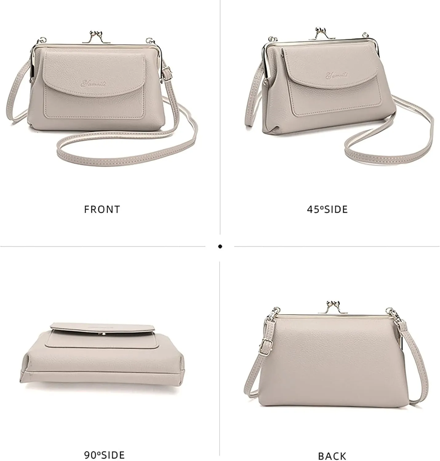 Multi Pocket Shoulder Bags for Woman Fabric Nylon Multi Pocket Crossbody Bags Carry on Bag for Airplanes Women(Red)