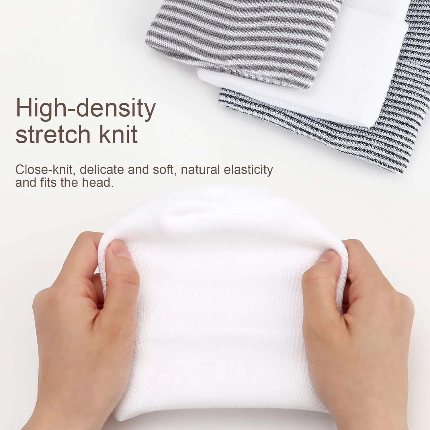 Newborn Baby Girl Hats Soft No Scratch Cotton Toddler Infant Beanie Caps Newborn Hospital Hat for Boy Girl 0-6 Months