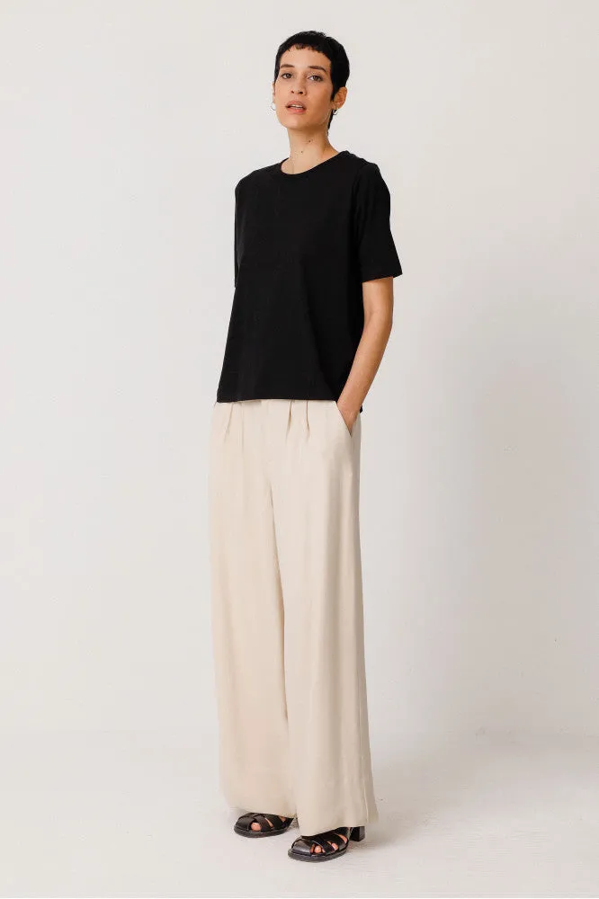 Nia Palazzo Pant - Cream