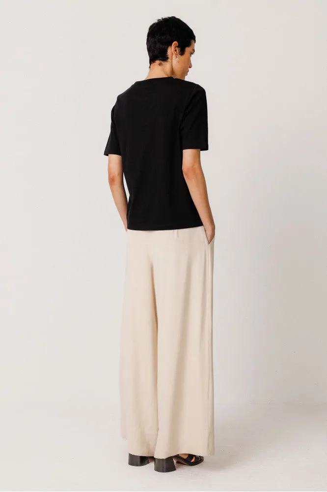 Nia Palazzo Pant - Cream