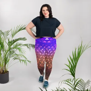 Nighttime Spaceship Earth Inspired Plus Size Leggings