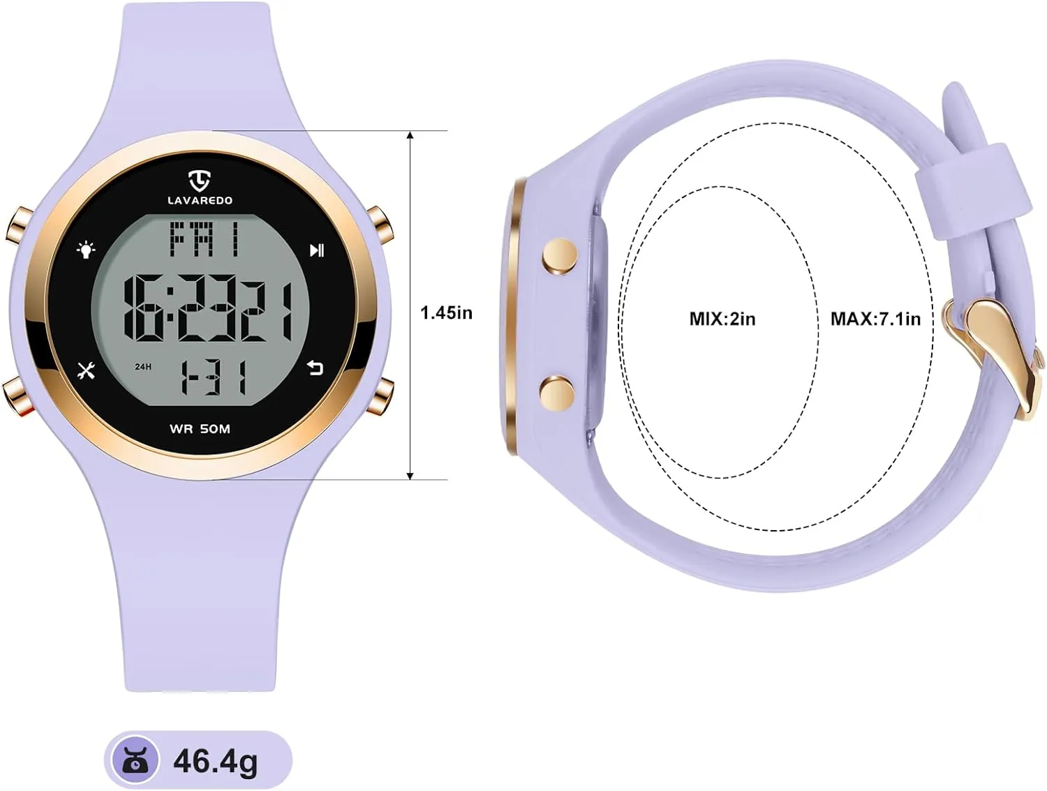 NN BEN NEVIS Watches for Women, Digital Watch Womens Outdoor Sport with Alarm/Calendar/Stopwatch/Chronograph/Back Light, Gifts for Women