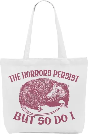Opossum Dog Sloth Gifts Canvas Tote Bag, Reusable Grocery Shopping Bags Animal Lover Gift for Women Girls birthday