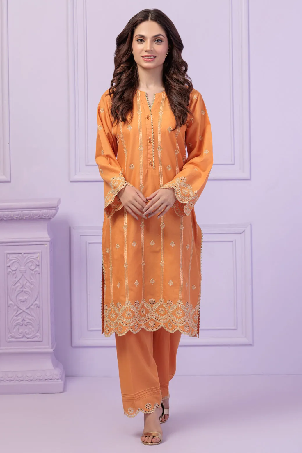 ORANGE-CAMBRIC-2 PIECE (6S24K2P012) bin 94 R6