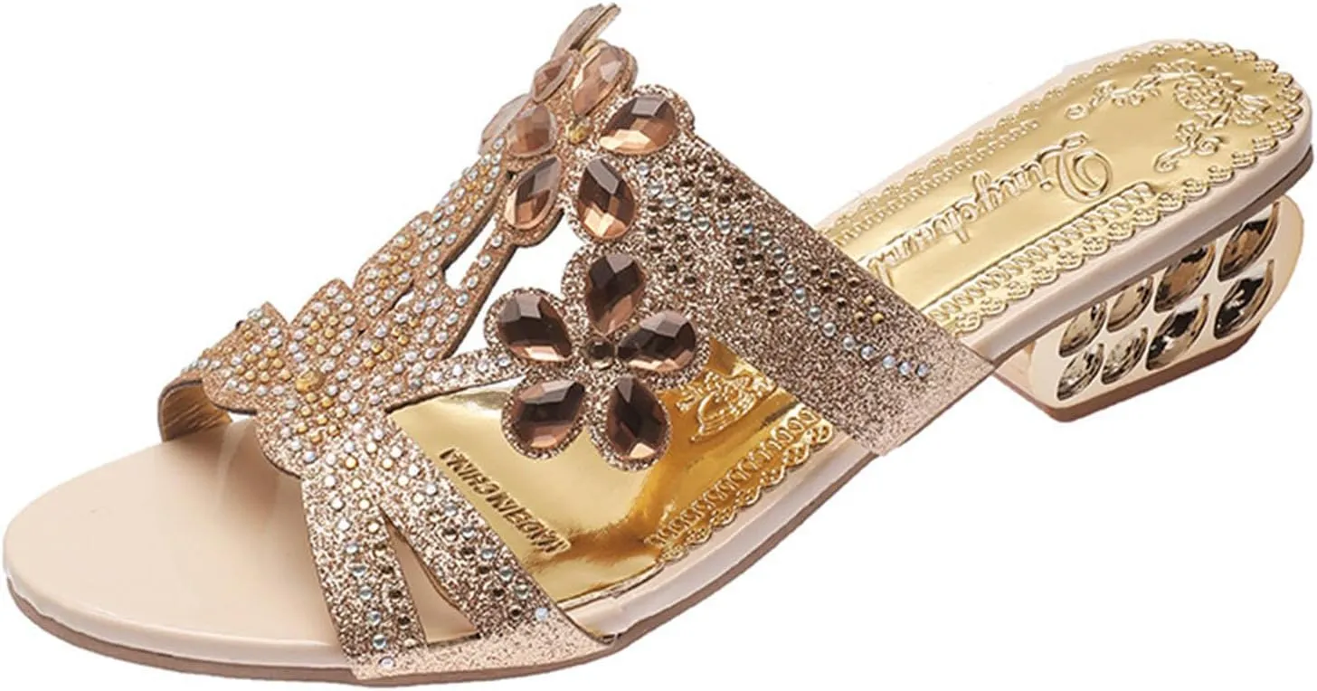 Outdoor Slippers for Women Casual Slides Pearls Hollow Out Sandals Comfort Sandal Flower Graphic Beach Vacation Slipper Footwear