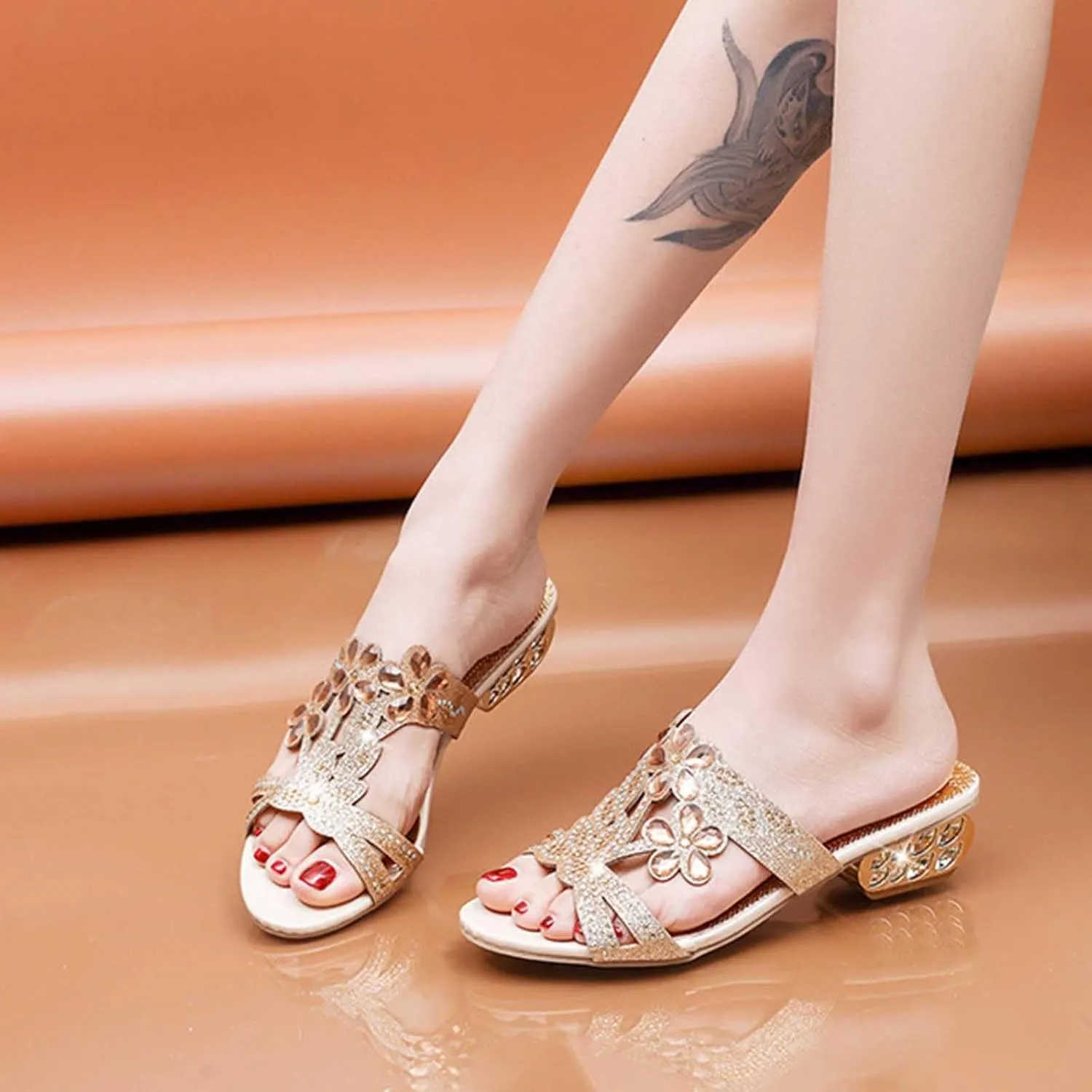 Outdoor Slippers for Women Casual Slides Pearls Hollow Out Sandals Comfort Sandal Flower Graphic Beach Vacation Slipper Footwear