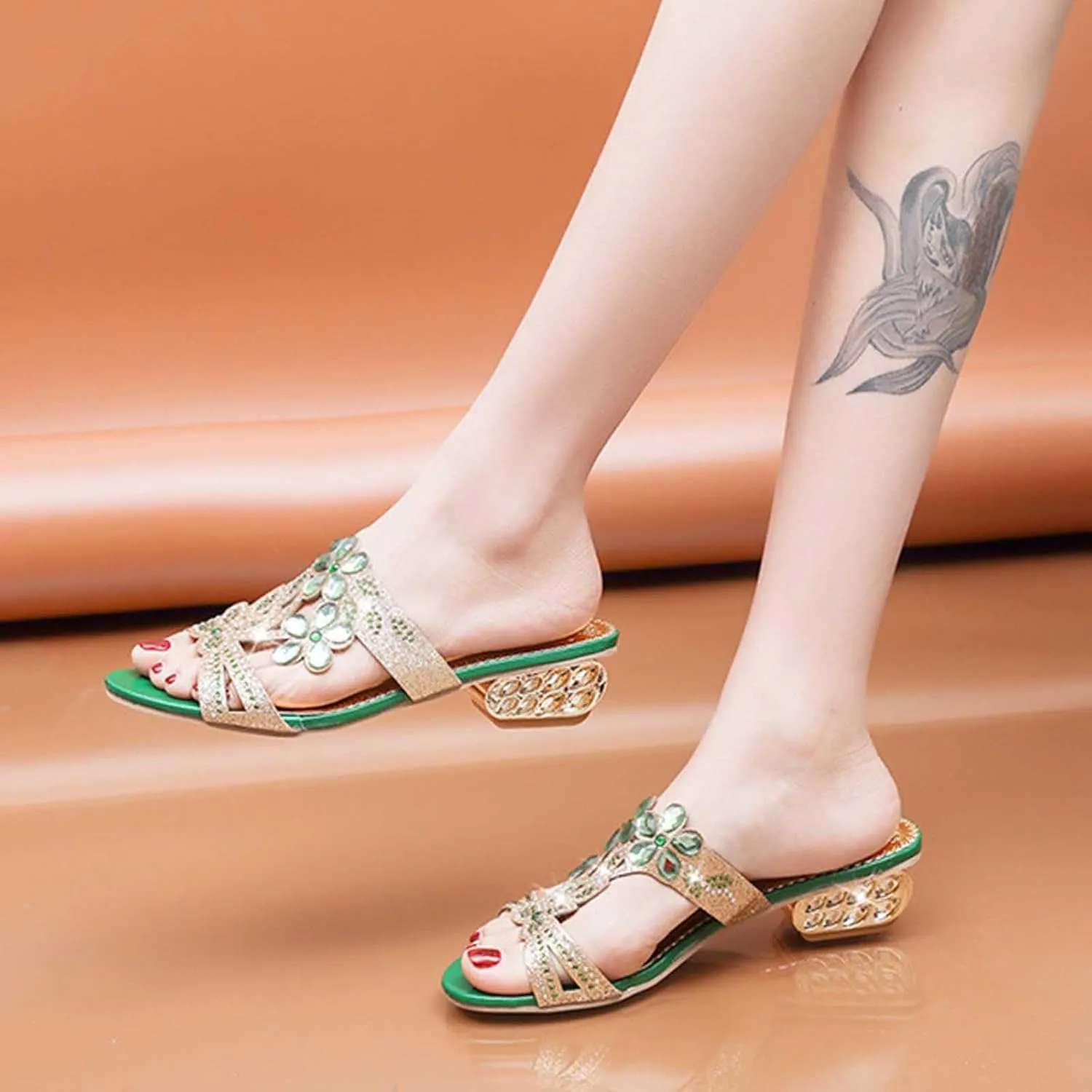 Outdoor Slippers for Women Casual Slides Pearls Hollow Out Sandals Comfort Sandal Flower Graphic Beach Vacation Slipper Footwear
