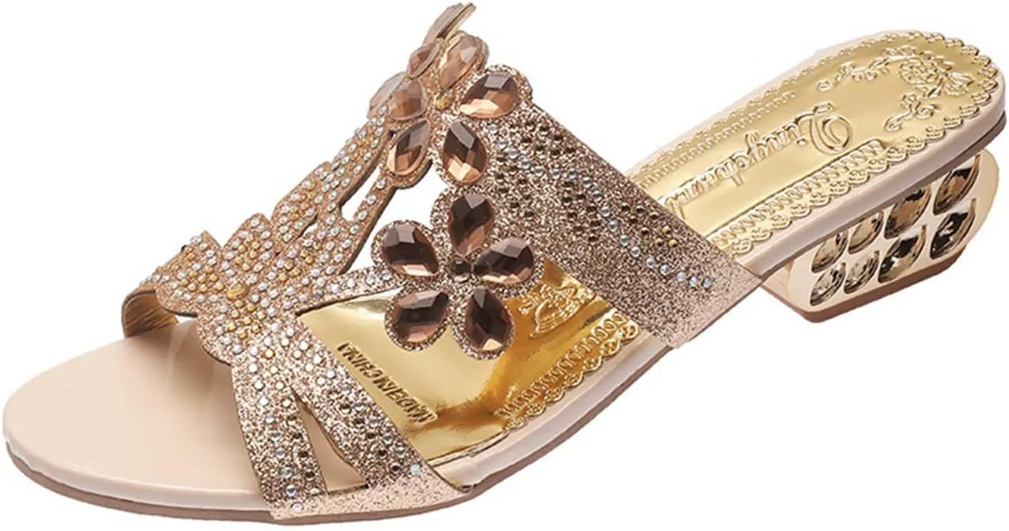 Outdoor Slippers for Women Casual Slides Pearls Hollow Out Sandals Comfort Sandal Flower Graphic Beach Vacation Slipper Footwear