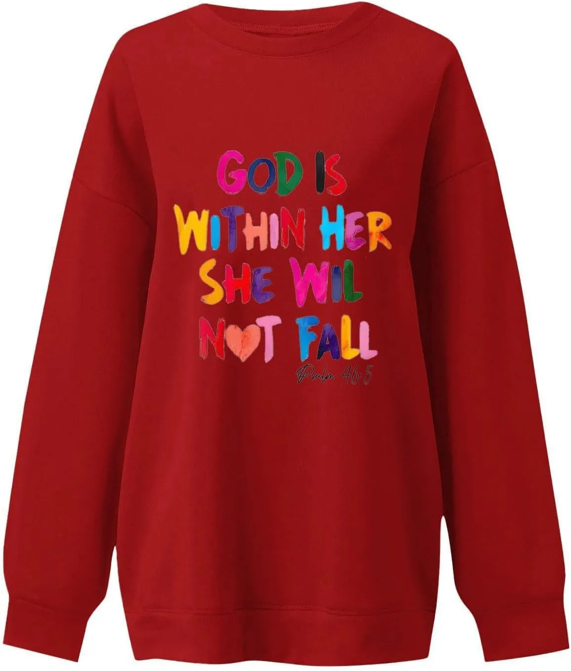 Oversized Crewneck Sweatshirt Women 2024 Winter Fashion Clothes Causal Loose Long Sleeve Pullover Tops Preppy Shirts
