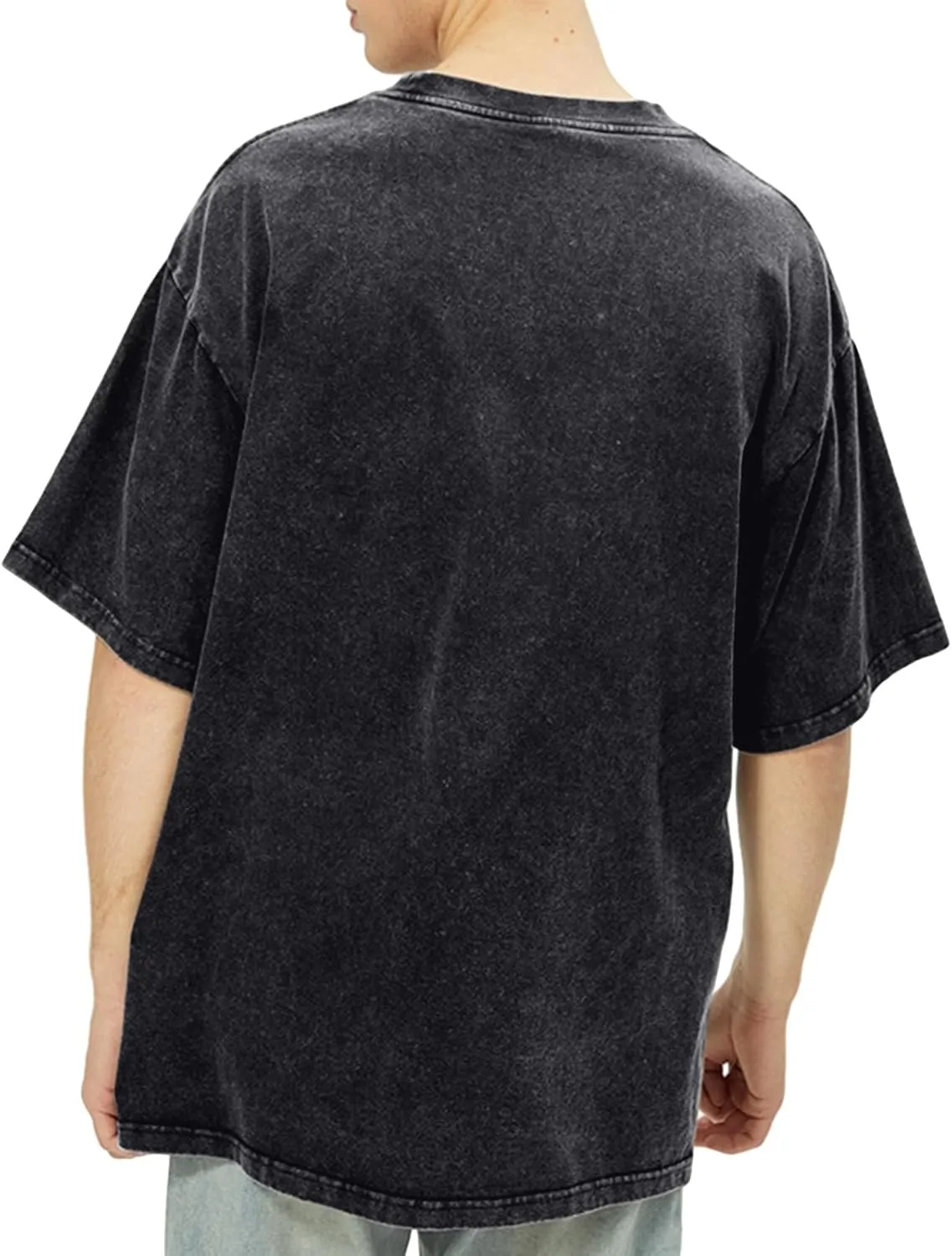 Oversized Graphic Tees Vintage Shirt Men Baggy Y2k Cotton Acid Wash T Shirts Harajuku Streetwear Grunge Aesthetic Top