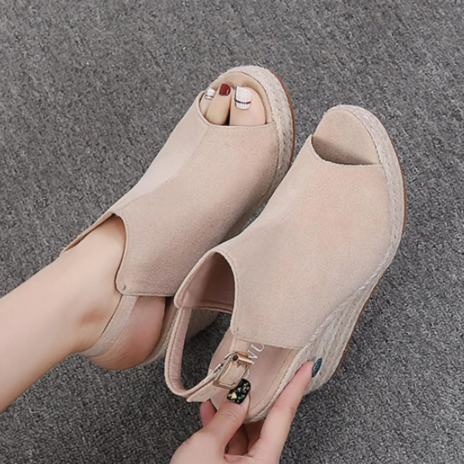 Platform Sandals Women Slip On Shoes Cross Strap Comfortable Chunky Heel Breathable Sandals Open Toe Summer Dressy Boho Style Footwear Orthopedic Sandal Beach Dressy Flip Flops for Wide Toe Spring