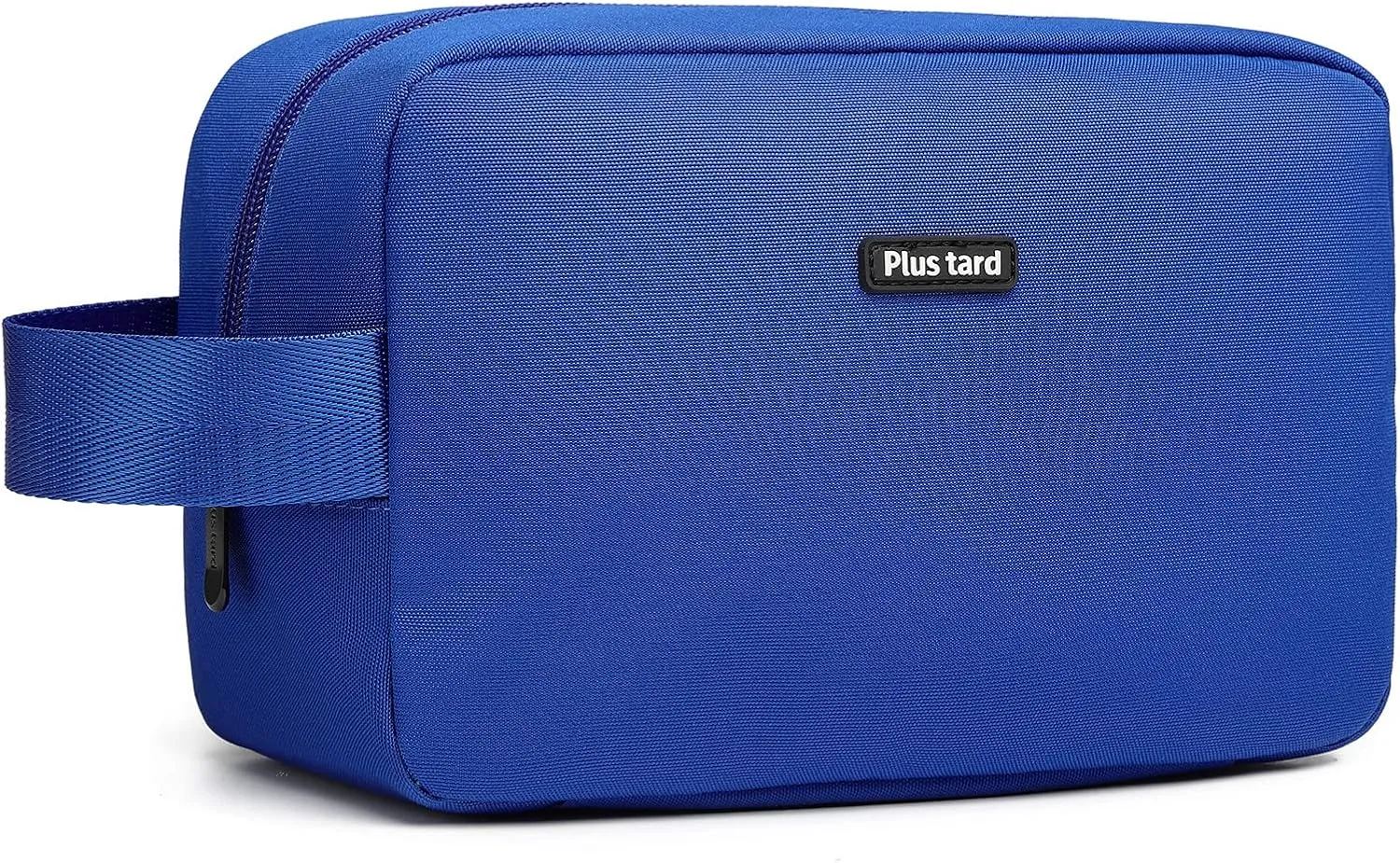 Plus tard Toiletry Bag for Men Women, Travel Toiletry Organizer, Water-resistant Dopp Kit Vanity Cases for Toiletries Cosmetics Accessories, Blue